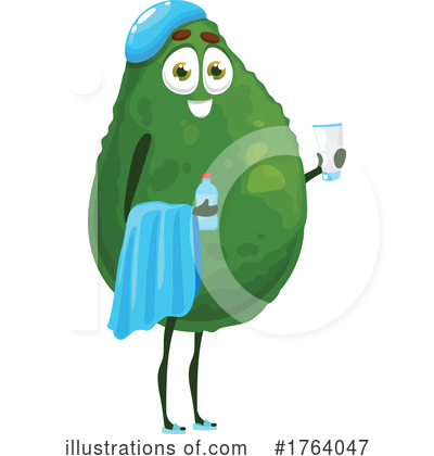 Avocado Clipart #1764047 by Vector Tradition SM