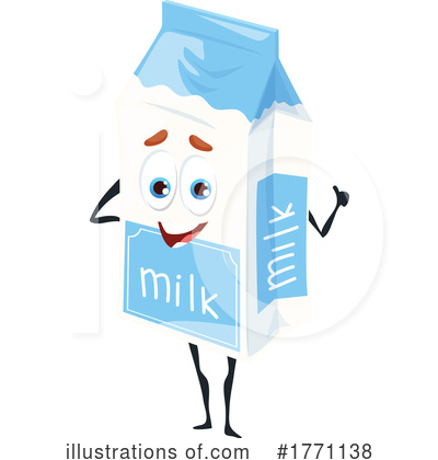 Milk Carton Clipart #1771138 by Vector Tradition SM