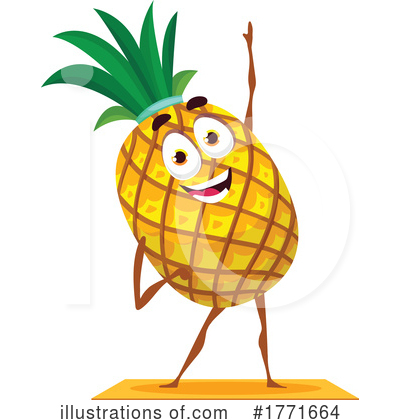 Pineapple Clipart #1771664 by Vector Tradition SM