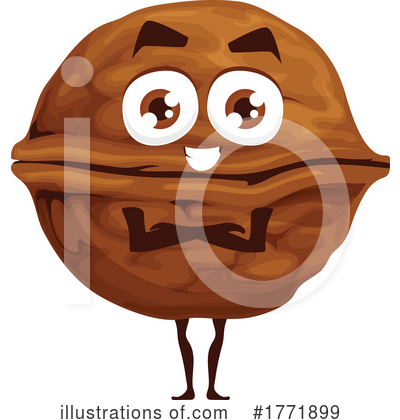 Walnut Clipart #1771899 by Vector Tradition SM