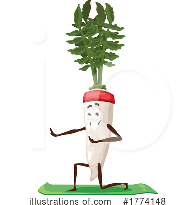Daikon Clipart #1774148 by Vector Tradition SM