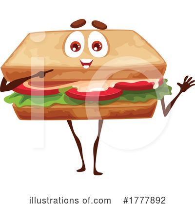Sandwich Clipart #1777892 by Vector Tradition SM