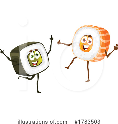 Sushi Clipart #1783503 by Vector Tradition SM