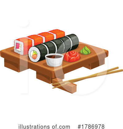 Sushi Clipart #1786978 by Vector Tradition SM
