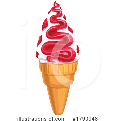 Ice Cream Cone Clipart #1790948 by Vector Tradition SM