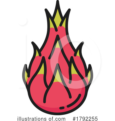 Dragon Fruit Clipart #1792255 by Vector Tradition SM