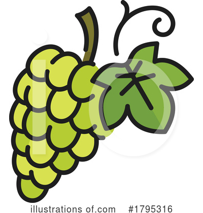 Grapes Clipart #1795316 by Vector Tradition SM