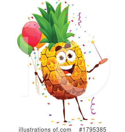 Pineapple Clipart #1795385 by Vector Tradition SM