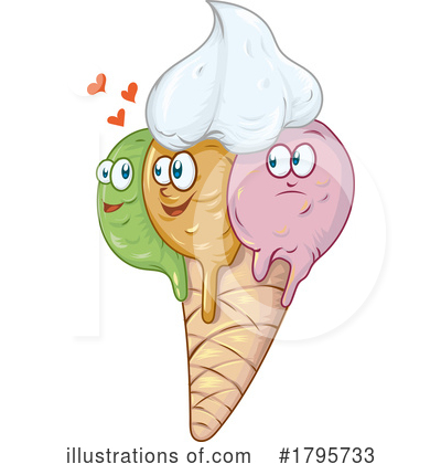 Ice Cream Clipart #1795733 by Domenico Condello