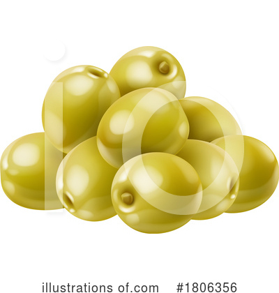 Green Olive Clipart #1806356 by Vector Tradition SM