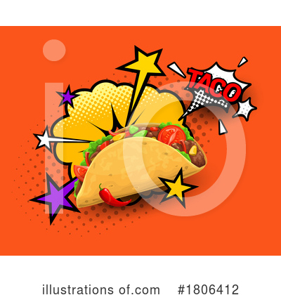 Taco Clipart #1806412 by Vector Tradition SM