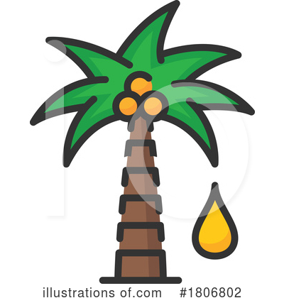 Palm Tree Clipart #1806802 by Vector Tradition SM