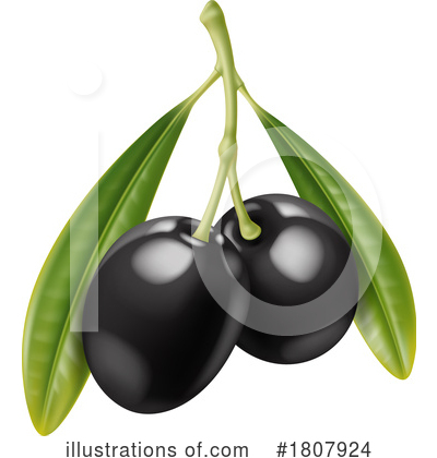 Olives Clipart #1807924 by Vector Tradition SM