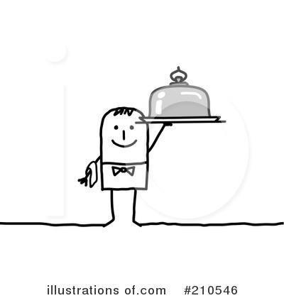Waiter Clipart #210546 by NL shop