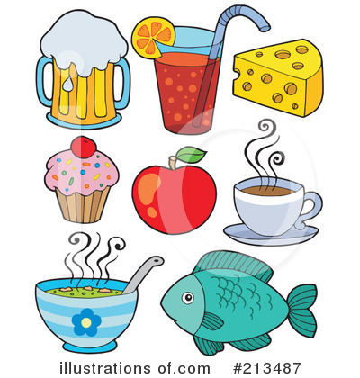 Royalty-Free (RF) Food Clipart Illustration by visekart - Stock Sample #213487