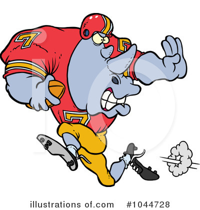 Football Players Clipart #1044728 by toonaday