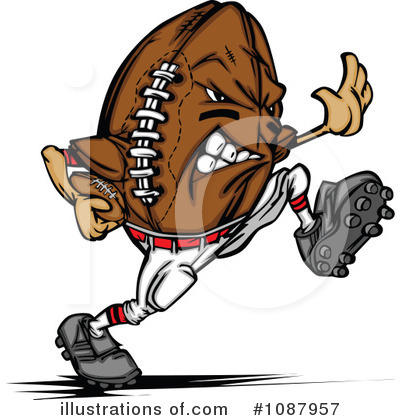 American Football Clipart #1087957 by Chromaco