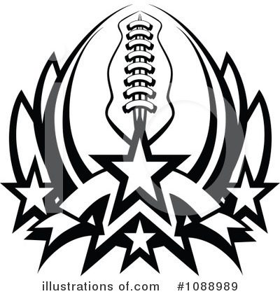 American Football Clipart #1088989 by Chromaco