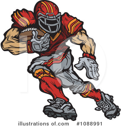 American Football Clipart #1088991 by Chromaco