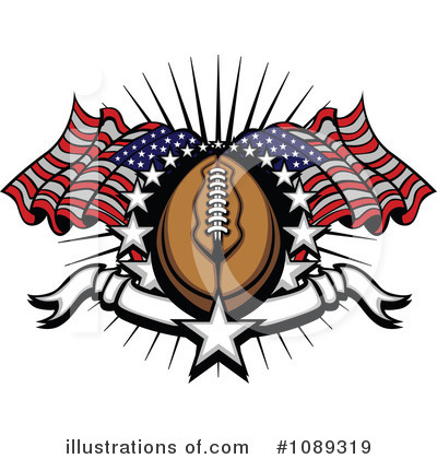 American Football Clipart #1089319 by Chromaco
