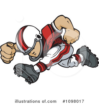 Football Player Clipart #1098017 by Chromaco