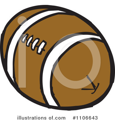Royalty-Free (RF) Football Clipart Illustration by Cartoon Solutions - Stock Sample #1106643