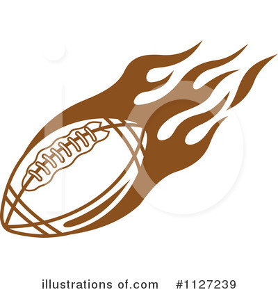 American Footballs Clipart #1127239 by Vector Tradition SM