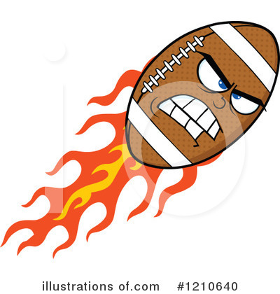 Royalty-Free (RF) Football Clipart Illustration by Hit Toon - Stock Sample #1210640