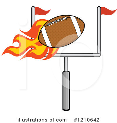 Royalty-Free (RF) Football Clipart Illustration by Hit Toon - Stock Sample #1210642