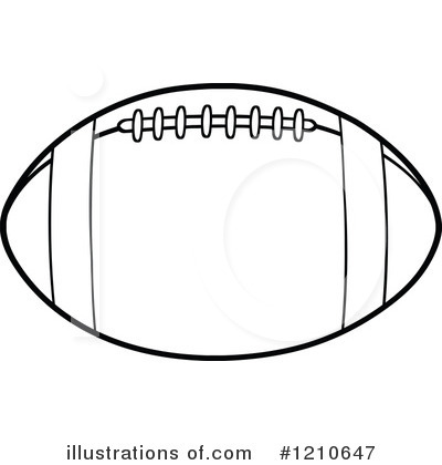 Royalty-Free (RF) Football Clipart Illustration by Hit Toon - Stock Sample #1210647