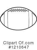 Football Clipart #1210647 by Hit Toon