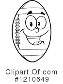 Football Clipart #1210649 by Hit Toon