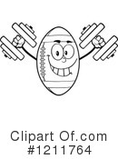 Football Clipart #1211764 by Hit Toon