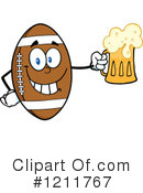 Football Clipart #1211767 by Hit Toon
