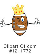 Football Clipart #1211772 by Hit Toon