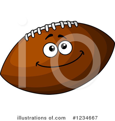 Royalty-Free (RF) Football Clipart Illustration by Vector Tradition SM - Stock Sample #1234667