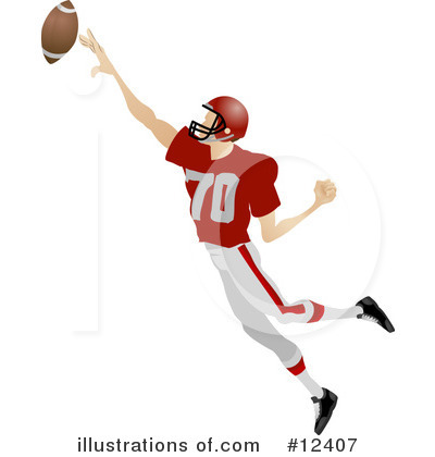 Royalty-Free (RF) Football Clipart Illustration by AtStockIllustration - Stock Sample #12407