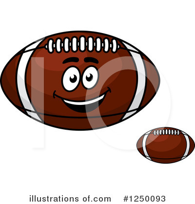 Royalty-Free (RF) Football Clipart Illustration by Vector Tradition SM - Stock Sample #1250093