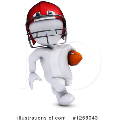 Royalty-Free (RF) Football Clipart Illustration by KJ Pargeter - Stock Sample #1268043