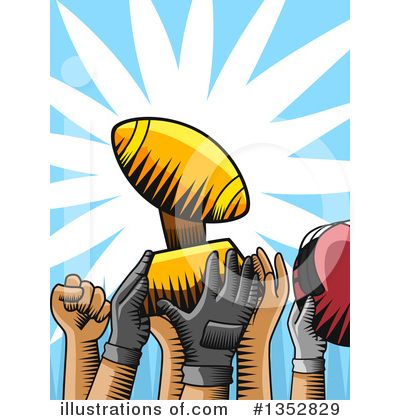 Royalty-Free (RF) Football Clipart Illustration by BNP Design Studio - Stock Sample #1352829