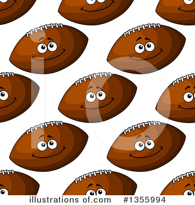 Royalty-Free (RF) Football Clipart Illustration by Vector Tradition SM - Stock Sample #1355994
