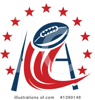 American Football Clipart #1390148 by Vector Tradition SM