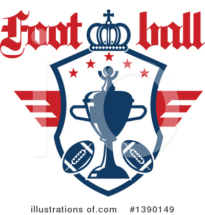 Royalty-Free (RF) Football Clipart Illustration by Vector Tradition SM - Stock Sample #1390149