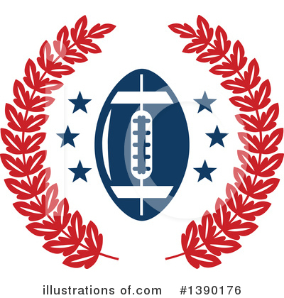 Royalty-Free (RF) Football Clipart Illustration by Vector Tradition SM - Stock Sample #1390176