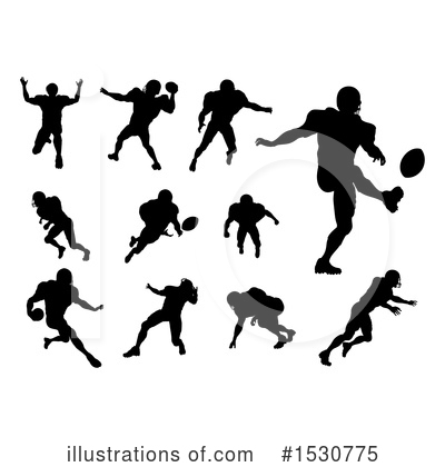 Royalty-Free (RF) Football Clipart Illustration by AtStockIllustration - Stock Sample #1530775