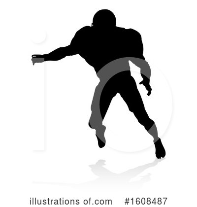 Royalty-Free (RF) Football Clipart Illustration by AtStockIllustration - Stock Sample #1608487