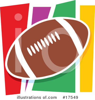 Royalty-Free (RF) Football Clipart Illustration by Maria Bell - Stock Sample #17549
