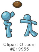 Football Clipart #219955 by Leo Blanchette