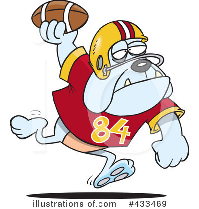 Royalty-Free (RF) Football Clipart Illustration by toonaday - Stock Sample #433469