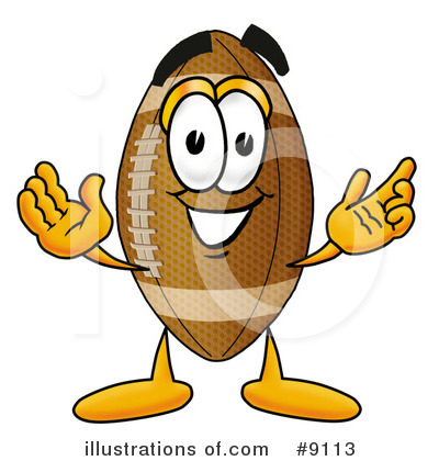 Football Clipart #9113 by Toons4Biz